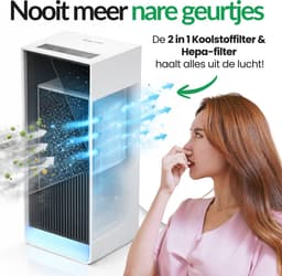 LivingSmart™ LSL200S Luchtreiniger / Air Purifier – HEPA H13 + Koolstoffilter – 230 m³/u – Tot 45 m² – Verwijdert Fijnstof & Geuren — thumbnail 6