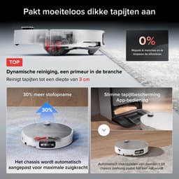 Roborock Saros 20 Sonic–Robotstofzuiger Met Dweilfunctie-VibraRise 5.0 dweilsysteem 4000 Trillingen/min-Digitale motor 36000 Pa&dubbel antiklitsysteem-AdaptiLift Chassis 3.0-Reactieve AI 3.0 obstakelherkenning-Pakt moeiteloos dikke tapijten aan,Wit — thumbnail 9