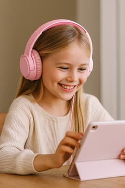 USB C Koptelefoon Kinderen - Geschikt voor iPad - Koptelefoon Kind met Draad - Geluidsdempend - Roze — thumbnail 7