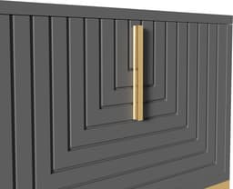 Tv-kast met laden - Lowboard meubel - Media opbergen - Gestructureerde deur - 170 x 40 x 455 cm — thumbnail 6