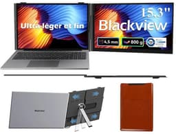 Blackview SCM8 Portable Monitor - 15,3 inch FHD 1200P IPS Dubbel Scherm - 100% sRGB - Laptopscherm: 13-17,3" - Laptop Scherm Uitbreider - PC/Laptop/Xbox/Schakelaar/PS5 - Grijs — thumbnail 1