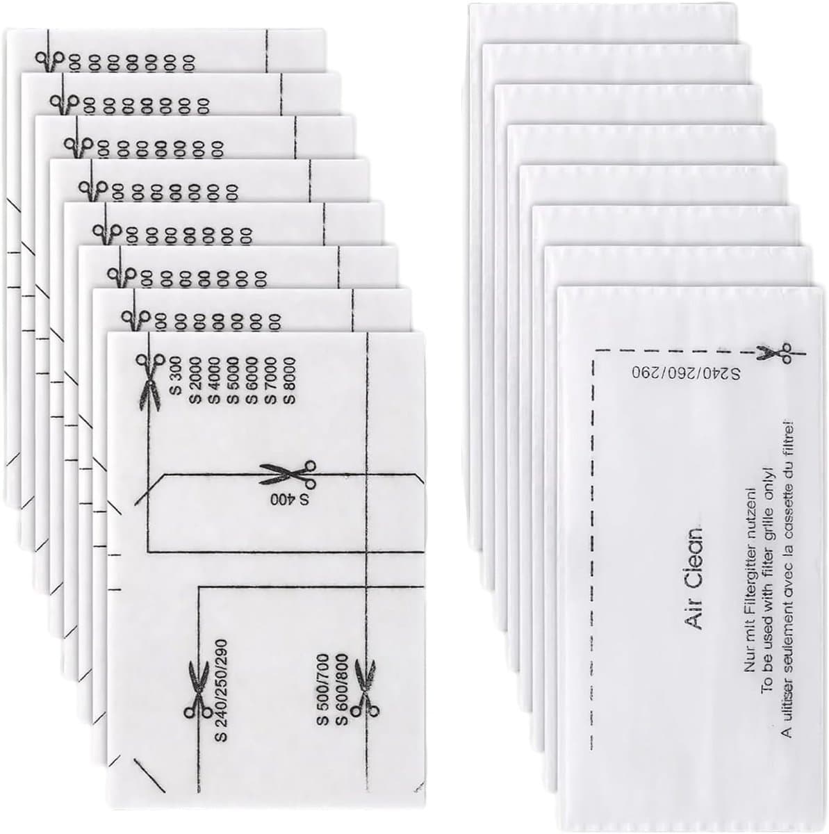 16 stuks - geschikt voor Miele GN、C1、C2、C3Complete Stofzuiger filter filter kit voor het vervangen van de installatie-miele stofzuiger onderdelen-8 filterkatoenen - 8 filterzakken — afbeelding 1