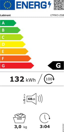 Labirent LTMW3-ZG8 - Mini Wasdroger - 3kg Laadvermogen - Luchtafvoerdroger- 1000W - Vrijstaand - Antraciet — thumbnail 2