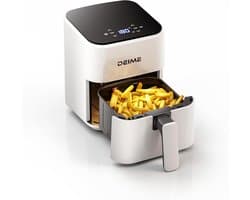 Compacte Airfryer 2,5 Liter – Digitale Mini Heteluchtfriteuse met Bakken, Opwarmen & Antiaanbakmand