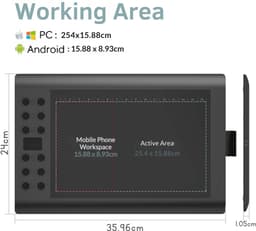 Nexvo® Digitaal Notitieblok - Grafische Tablet Met Tekenpen - Herbruikbare Notitieblok – ‎Zwart - 36cm x 24cm x 1cm — thumbnail 5