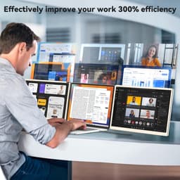 Siaviala S6 Nieuw 15,6" Draagbare Monitor | 11+ DIY Configuraties | 360° Draaibaar | 4x Type-C Poorten | Universele Compatibiliteit | 300% Productiviteit | Plug & Play — thumbnail 3