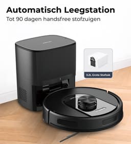 MYBOT X10 PRO - Robotstofzuiger Met Dweilfunctie - 6000PA Zuigkracht - Ideaal voor Huisdierharen – Laad- & Leegstation – LiDAR Navigatie — thumbnail 5