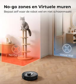 MYBOT X10 PRO - Robotstofzuiger Met Dweilfunctie - 6000PA Zuigkracht - Ideaal voor Huisdierharen – Laad- & Leegstation – LiDAR Navigatie — thumbnail 7