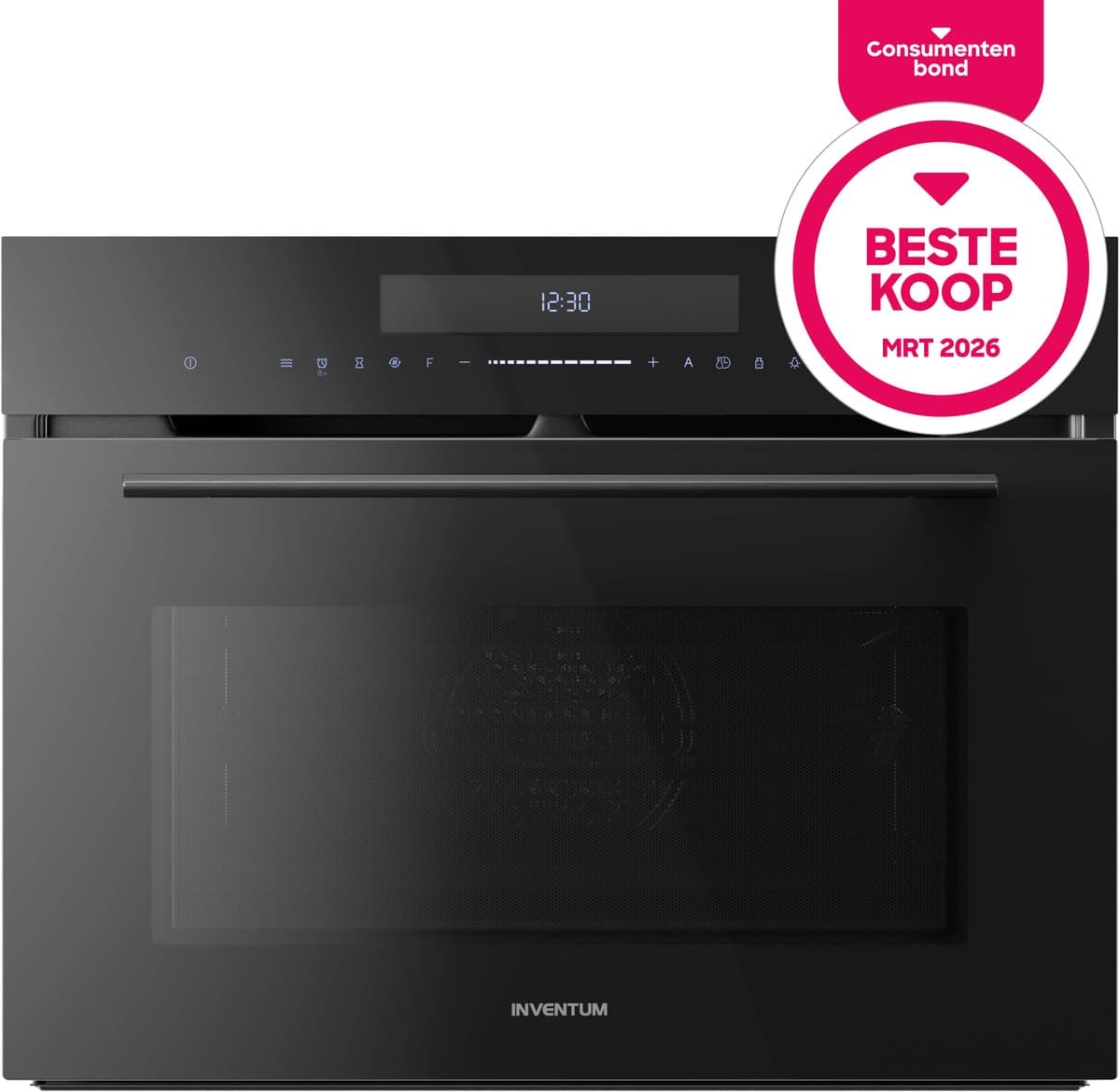 Inventum IMC4535GT - Inbouw combi-oven - Hetelucht - Magnetron - Grill - 50 liter - 45 cm hoog - Tot 250 graden - Zwart - Beste Koop Maart 2026 — afbeelding 1