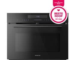 Inventum IMC4535GT - Inbouw combi-oven - Hetelucht - Magnetron - Grill - 50 liter - 45 cm hoog - Tot 250 graden - Zwart - Beste Koop Maart 2026