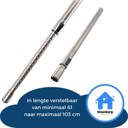 Telescoopbuis en Pistoolgreep geschikt voor Miele C1, C2, C3, Guard & Boost series - Gelijk aan model: 10275580 / 9442601 / 5269091 - met klikvergrendeling — thumbnail 6