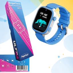 AngelTech Ultra GPS Horloge Kind Met Simkaart 4G – SOS knop – Smartwatch Kinderen – Whatsapp - HD Camera en Videobellen – Smartwatch Kind – GPS Tracker Kind – Smartwatch Kids - Elke polsmaat - Blauw — thumbnail 12