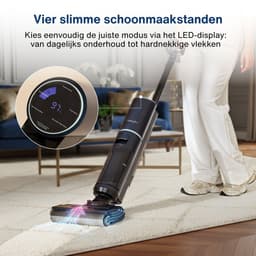Samako Aqualis S1 - Stofzuiger met Dweilfunctie - 2-1 Vloerreiniger - Nat Droog Dweil Stofzuiger - Zelfreiniging en Droging - 35min accuduur — thumbnail 10
