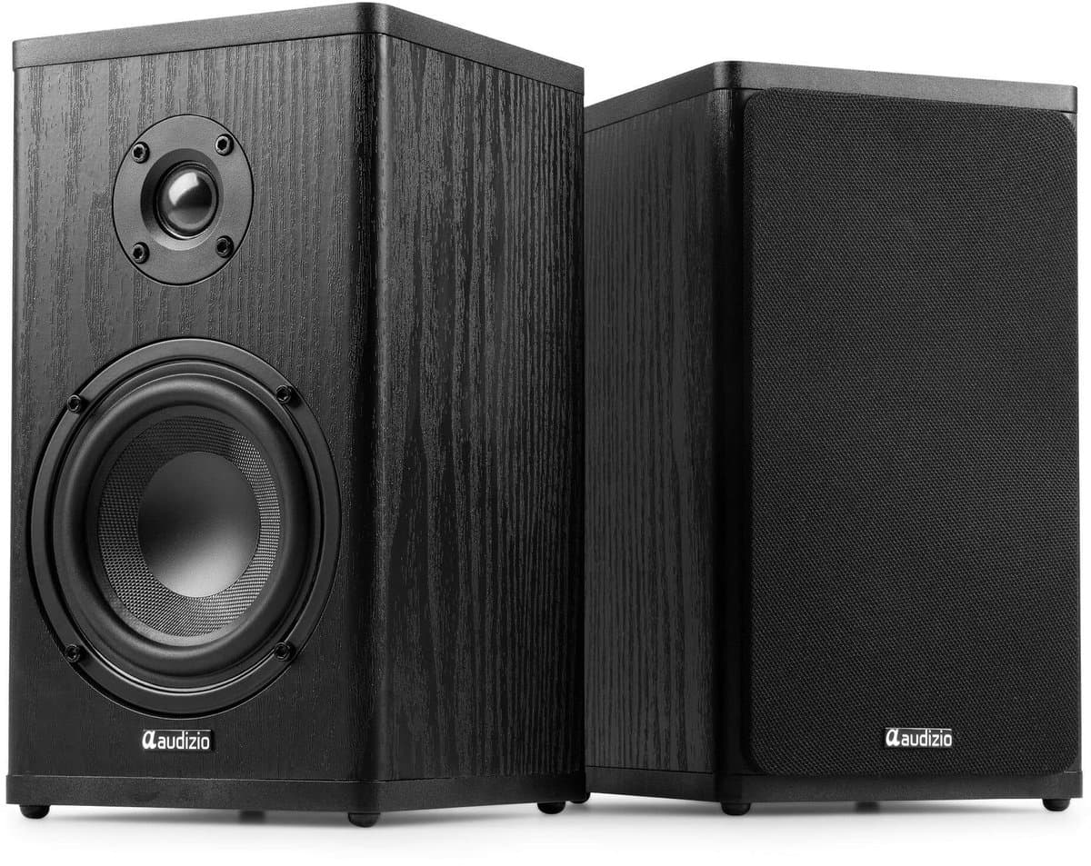 Draadloze speakers - Audizio BS20 speakerset - Luidspreker boxen met Bluetooth - Oplaadbare accu - Antraciet — afbeelding 1