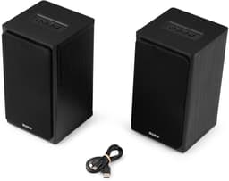 Draadloze speakers - Audizio BS20 speakerset - Luidspreker boxen met Bluetooth - Oplaadbare accu - Antraciet — thumbnail 12