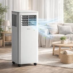 CYRO - Airconditioner - Luchtkoeler - Mobiele Airco voor Slaapkamer - Mini Airco - Ventileren - Ontvochtigen - 18 m² - Wit — thumbnail 9