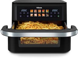 Tristar Dualzone Flex Airfryer 10 L – 2800 W – Dubbele Heteluchtfriteuse – 8 Programma’s – Zwart & RVS – Digitaal Display – FR-9078 — thumbnail 2