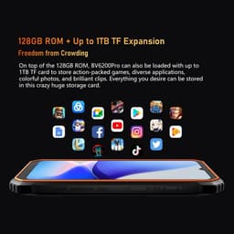Blackview BV6200 Pro Robuuste Smartphone 4G - 12GB RAM - 128GB - 6,56 inch - 13000mAh - IP68/IP69K Outdoor telefoon - Dual SIM - Android 14 - NFC - GPS - Groen — thumbnail 6