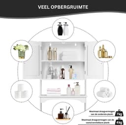 Wasmachine Kast - Ombouw - Verhoger - Meubel — thumbnail 4