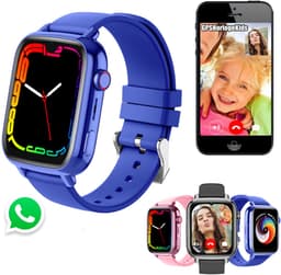 GPSHorlogeKids© - GPS horloge kind - smartwatch kinderen - WhatsApp - 4G videobellen - SOS alarm - TikTok - Google Assistant - facebook - smartwatch kind - nieuw 2025 - incl SIM – model Flux Blauw — thumbnail 8