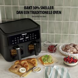 Tristar Dubbele Airfryer FR-9429 - 2x 4,5 Liter - Dubbele Mand - Kijkvenster - 9L - 2500W — thumbnail 2