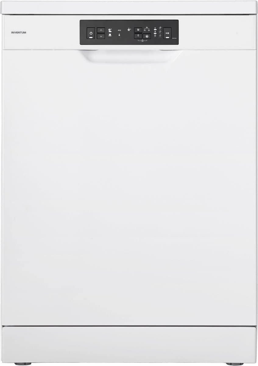 Inventum VVW6008AW vaatwasser - 12 couverts - Bestekmand - 5 programma’s - Deur opent automatisch - Startuitstel - Energielabel D - Vrijstaand - Wit — afbeelding 1