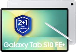Samsung Galaxy Tab S10 FE Plus - Wi-Fi - 128GB - Silver + 1 jaar extra garantie — thumbnail 1
