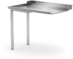 HENDI Uitlooptafel vaatwassers – linkerzijde – roestvast staal – verstelbare poten – 1000x700x850 mm — thumbnail 4