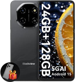 Blackview SHARK 6 Smartphone 5G AI - DUAL SIM - 24 GB RAM - 128 GB ROM - Octa Core - Android 15 - 6,88 inch - NFC - Zwart — thumbnail 1