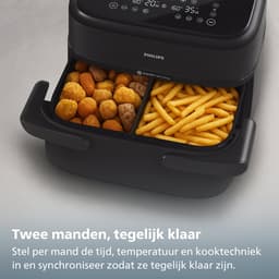 Philips 1000 Series Dual Basket Airfryer - NA150/00 - Dubbele Mand - Flexible Basket - 7.1L - Tot 5 Personen — thumbnail 6