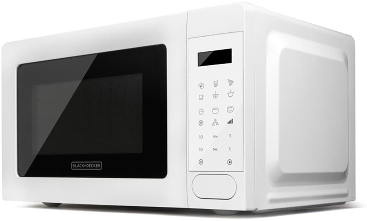 magnetron + grill 20l 700w wit - black+decker - bxmz701e — afbeelding 1