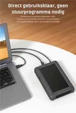 Dutch Wanted - Externe Harde Schijf - HHD harde schijf - 6TB opslag - Snelle writing speed - Plug and play - Portable storage - Opslag extern pc of laptop - USB 3.2 - Snelle Harde schijf expansion — thumbnail 5