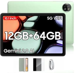 Blackview Tablet - Tab 20 WiFi Tablet - Met Hoes, Screenprotector - Android 15 - 12GB RAM + 64GB ROM(2TB Externe) - 10 inch HD Scherm - 6000mAh - Bluetooth 5G WiFi - Groen — thumbnail 1
