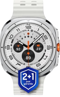 Samsung Galaxy Watch Ultra (2025) - Smartwatch - 47mm - E-simkaart - Titanium White + 1 jaar extra garantie — thumbnail 1