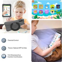 MKSS® Kindertablet Vanaf 3 Jaar - Tablet Kinderen - 64 GB - 10.1 Inch — thumbnail 6