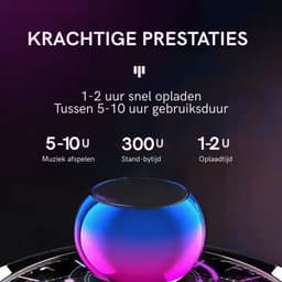 M3 Bluetooth Mini Speaker – Draagbare Blue Tooth 5.0 draadloos luidspreker – stereo – Handsfree microfoon- Paars/Blauw — thumbnail 5