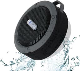 BP® Douche Speaker - Badkamer Speaker - Shower Speaker - Draagbare Speaker - Bluetooth Speaker - Met Zuignap - Waterproof - USB Oplaadbaar - Zwart — thumbnail 1