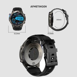 Synyq GPS Pro - GPS Smartwatch Heren - 51mm - AMOLED Scherm - 3 Bandjes - 5ATM Waterdicht - Belfunctie - 170+ Sportmodi - Stappenteller - Hartslag, Slaapmeter - Smartwatch Heren - Horloge Heren - Sport Horloge - IOS & Android — thumbnail 10