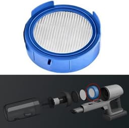 HEPA Filter geschikt voor AEG 8000 Ultimate Steelstofzuiger Vervanging Onderdelen - Steelstofzuiger filter - HEPA filter - Stofzuiger reserveonderdelen filter - 1 voormotorfilters, 1 hygiënefilter — thumbnail 2