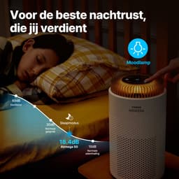 Coway Airmega 50 Luchtreiniger - Air Purifier – 120 m³/u - HEPA filter + koolstoffilter - Verwijdert tot 99,97% van fijne en ultrafijne deeltjes - Tegen stof, pollen, allergenen en geuren - Fluisterstil (18 dB) - ECARF gecertificeerd — thumbnail 4