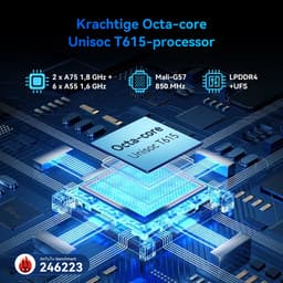KINGRID T90 Tablet - Gemini AI - 24GB RAM - 128GB ROM - Met Toetsenbord - Android 16 - 8000mAh - Octa Core T615 - 5G WiFi - Widevine L1 - GPS - Grijs — thumbnail 8