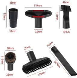 Knaak Stofzuiger Hulpstukken Set - 6-delig - Universeel - Geschikt Voor Miele, Philips, AEG & Meer — thumbnail 6