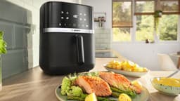 Bosch MAF462B0 Airfryer - Serie 4 - 6,1L - Ontdooifunctie - Dual heating - Warmhoudfunctie - 7 programma's - Tot 4 personen - Zwart — thumbnail 5