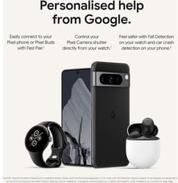Google Pixel Watch 2 – Zilverkleurige kast – Blauw sportbandje – GPS – 5ATM – Fitbit functies – 24u batterij – AMOLED scherm — thumbnail 5
