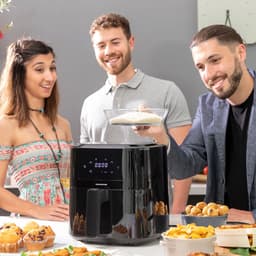 Pack Luchtfriteuse met mand en Opvouwbaar siliconen mandje voor airfryer InnovaGoods — thumbnail 15