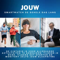 Cinturio SQ1 Combo Pack - Goud en Zwart - Smartwatch voor heren en dames - Sporthorloge — thumbnail 7
