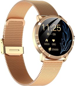 Belesy® Q8LG 2022 - Smartwatch Dames – Smartwatch Heren - Horloge- 1.09 inch - Kleurenscherm - Stappenteller - Bloeddruk - Hartslag - 75+ Wijzerplaten – Sporten - Staal – Rosé Goud — thumbnail 13