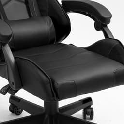 Alora Gaming stoel X-TREME - Zwart - Met Nekkussen & Verstelbaar Rugkussen - Kunstleer - Gamstoel - Game Stoel - Gaming chair - Bureaustoel — thumbnail 4