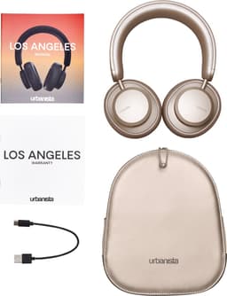 Urbanista Los Angeles op zonne-energie - Active Noise Cancelling - Solar - Draadloze On-Ear Koptelefoon -non-stop audio -  Goud — thumbnail 16