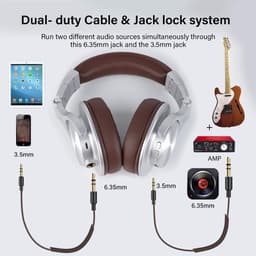 OneOdio Fusion A70 Zilver/Bruin – Draadloze Over-Ear Koptelefoon – DJ & Studio – Hi-Res Audio — thumbnail 14